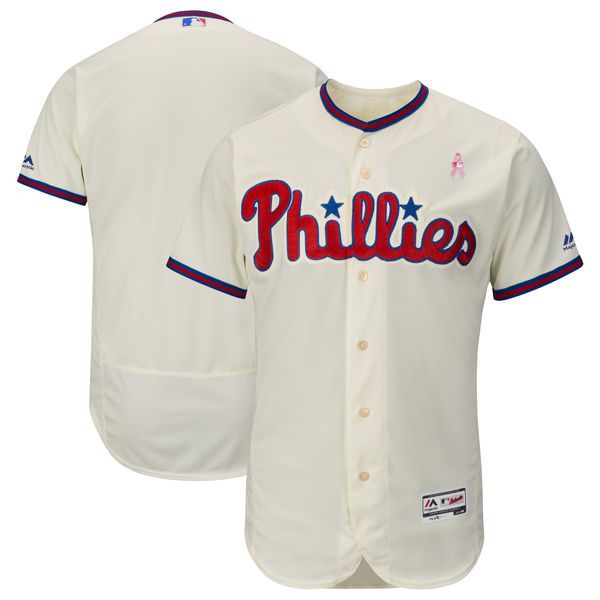 Men Philadelphia Phillies Blank Gream Mothers Edition MLB Jerseys->toronto blue jays->MLB Jersey
